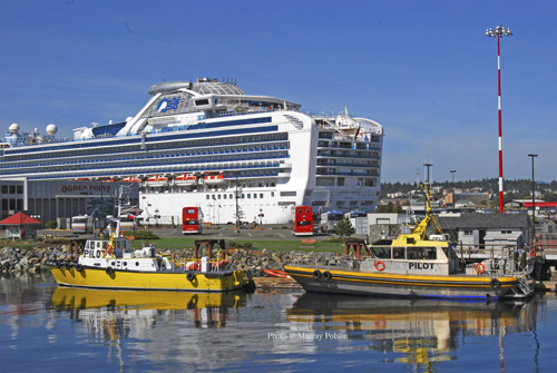 Pilot boats at Ogden Point, Victoria